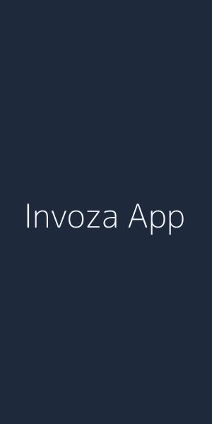 Invoza mobile app interface